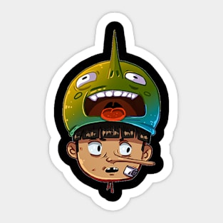 crazy boy Sticker